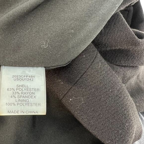 Universal Standard Nadia Military Jacket Crepe Jersey Black Plus Size 18‎ 20 - Picture 12 of 13